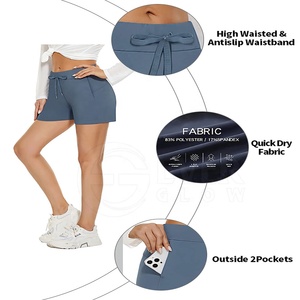 Pantalones Cortos Deportivos para Mujer EVER GLOW, Transpirables, Impermeables, de Lona 100% Algodón, con Cordón Ajustable, Cintura Media, Corte Regular, Casuales, para Yoga y Running - Product Image 6