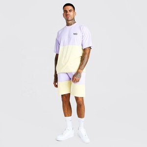 Conjunto Deportivo Casual de Verano Ecológico 100% Algodón de Dos Piezas, Conjunto de Camiseta de Manga Corta y Pantalones Cortos Estampados para Hombre - Product Image 5