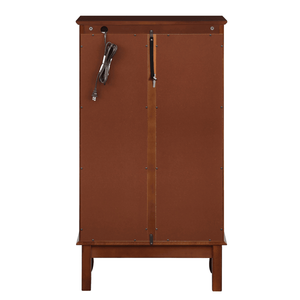 Vetrina Illuminata con Ripiani Regolabili e Pannello Posteriore a Specchio, Porte in Vetro Temperato, Credenza Illuminata per Porcellane - Product Image 6