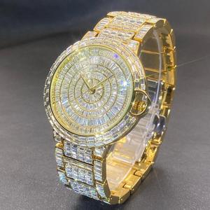 Montre de sport en gros avec diamants, montre de luxe entièrement sertie de pierres, montres Moissanite pour hommes et femmes, montres mécaniques automatiques - Product Image 4
