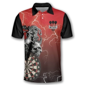 Custom Dart Shirt <b>Bowling</b> Jersey Golf Shirt Sublimation Dye Men's Sports Polo Shirts - Product Image 2