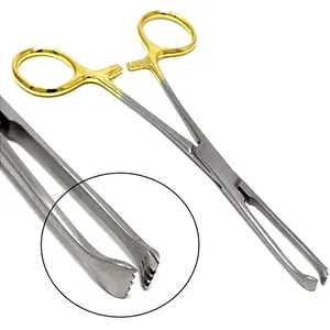 Hot Selling Allis Tissue Forceps 6", 4x5 Teeth, High Quality Stainless Steel Surgical Instruments Tissue Holding Clamp