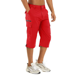 Shorts cargo pour homme, style personnalisé, nouvelle collection, longueur sous le genou, rivets métalliques, boutons, légers, pour la randonnée, la course à pied, les activités de plein air et les voyages - Product Image 3
