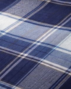 Camisa Casual Personalizada a Cuadros Azul Marino y Blanco para Hombre, Corte Entallado, Manga Larga, Botones, Algodón, Elegante, Calidad Premium, a la Moda - Product Image 6