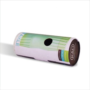 Boîte tube en carton personnalisée, petite boîte cadeau ronde avec bouton - Product Image 2