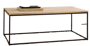 Mesa de Centro Rectangular Moderna Estilo Indio Ajustable de 110x60x40CM, Madera y Metal, para Hogar y Oficina, Muebles de Sala de Estar, Precio al por Mayor - Product Image 6