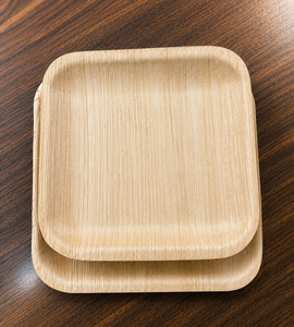 Nouvelles assiettes carrées compostables pour la restauration professionnelle et les fêtes, lot de 10+8 pouces pour restaurants élégants et fast-foods - Product Image 5