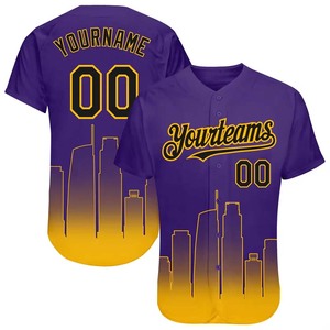Factory Direct Supplier Customized Player Name Baseball Jersey For Men Own Team Sublimation Design Full Button Softball Shirt - Product Image 5