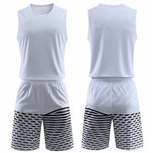 Ensemble short et maillot de basket confortable, respirant et à séchage rapide, dernier design élégant, tailles plus, personnalisation par sublimation - Product Image 4