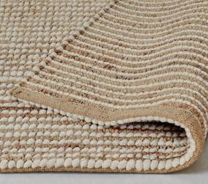 Alfombra de Yute y Lana Hecha a Mano, Alfombra Natural Trenzada Ecológica, Alfombra Rústica Estilo Boho para Sala de Estar, Dormitorio, Decoración del Hogar - Product Image 2