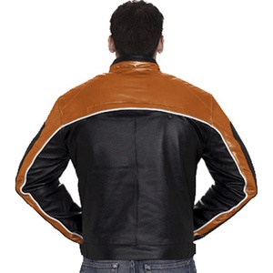 HMB-0473A HOMME VESTE EN CUIR MOTORBIKE FASHION MANTEAU MOTARD STYLE VESTES MOTO WEAR - Product Image 2