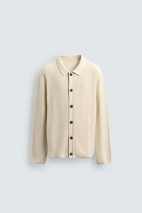Cardigan en laine tricoté pour homme, manches longues, boutons sur le devant, couleur unie, vêtement d'hiver, pull épais et chaud - Product Image 3