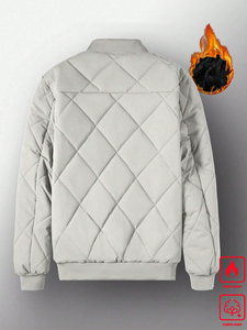 Men's Winter Autumn Customized ODM <b>Thick</b> Quilted Waterproof Anti-UV Windproof Single Button Zipper Pocket Polar <b>Fleece</b> <b>Jacket</b> - Product Image 2