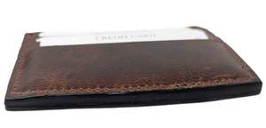 Durable Vintage Brown Leather Card Holder Wallet Slim Credit Card Case for Men Supplier Manufacturer India at wholesale price - Product Image 2