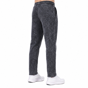 Custom Acid Wash Jogger Trousers Cotton <b>Vintage</b> Washed <b>Pants</b> Loose Fit Casual Streetwear Unisex Wholesale Apparel Manufacturer - Product Image 6