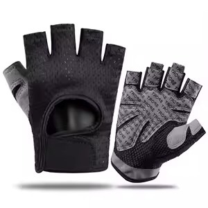 Gants d'entraînement pour hommes et femmes, pour musculation, cyclisme, gym, fitness, respirants, fermeture à pression, ajustement parfait, polyester, unisexe, tous usages - Product Image 3