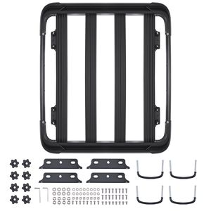 Alloy Roof Rack Cargo Carrier Universal 48 X 40 X 5.6 in Rooftop Cargo Basket Car <b>Top</b> Luggage Holder 150 Lbs Max <b>Load</b> Capacity - Product Image 1