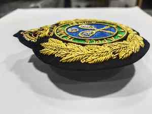 Badge brodé en fil métallique fait main de haute qualité, patch personnalisé OEM, badges brodés en fil métallique faits main OEM - Product Image 6