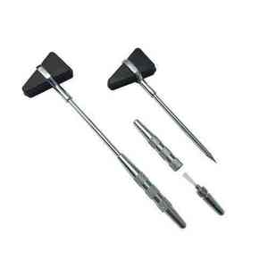 Martillo de percusión para rodilla modelo Taylor con diapasón, 100% acero inoxidable, estilo único, martillo de reflejos médico - Product Image 1
