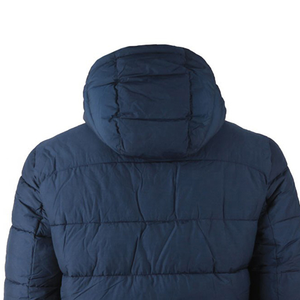 Custom <b>Men</b> Puffer Jackets Soft Comfortable Canvas High Street Style Hooded with Front Logo Sublimation Puffer Coat - Product Image 6