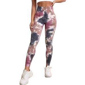 Leggings de yoga taille haute pour femmes, respirants, séchage rapide, tissu polyester/nylon durable, taille élastique, motif imprimé, longueur intégrale - Product Image 6