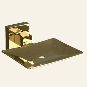Porte-savon moderne en acier inoxydable, élégant support de savon en métal pour salle de bain, à poser sur comptoir - Product Image 3
