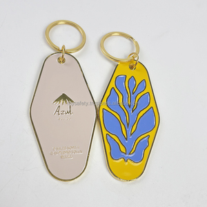 Etiqueta de Metal Personalizada para Hotel con MOQ Bajo, Llavero de Metal Personalizado para Motel - Product Image 1