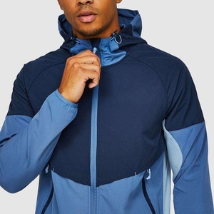 Custom Lightweight Windbreaker <b>Jacket</b> <b>Men</b> Waterproof Outdoor Sport Hooded Rain Coat Windproof Running <b>Cycling</b> Stand Solid Front - Product Image 4