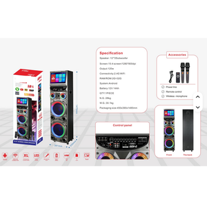 Altavoz Karaoke con Pantalla Táctil, Luces LED RGB, Compatible con APP, para Actuaciones al Aire Libre, Último Modelo - Product Image 3