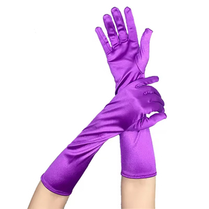 Guantes de moda para mujer, informales, para uso diario, invierno, fiesta al aire libre, largos, negros, blancos, de cuero, con pantalla táctil, cómodos, cálidos, para ópera, con dedos completos - Product Image 1