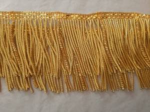 Factory Direct Hot Sales Gold Metallic Twisted Tassel <b>Trimming</b> Fringe Bullion Flag Customizable Size for Shoes Bags - Product Image 5