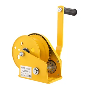Mini Manual Winch 1200lbs 1800lbs 2600lbs Crank Wire Rope Small Hand Winch For Pulling