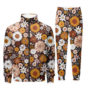 Chándal Deportivo Sublimado para Hombre, Estilo Moderno y Transpirable, Corte Ajustado, Poliéster y Algodón - Product Image 1