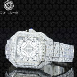 Reloj de Lujo para Hombre Charm_Jewells, Acero Inoxidable, Esfera de 40 mm, Correa de 20 mm, Bisel con Diamantes, Cierre Oculto con Botón, Movimiento Mecánico - Product Image 5