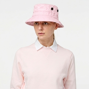 Chapeau Bob Rose Personnalisé en Toile Couleur Unie Unisexe Décontracté Printemps-Été - Product Image 1
