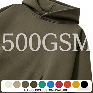Sudadera con Capucha de Forro Polar Transpirable y Ecológica para Hombre, Modelo 2026, con Logotipo Personalizado en la Parte Delantera, Tallas Grandes, Color Sólido, Corte Regular - Product Image 6