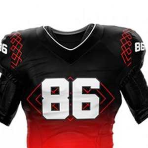 Uniforme de Fútbol Americano de Alto Rendimiento, Absorbente de Humedad, Color Personalizado del Equipo, Talla Grande, Manga Corta, Precio de Fábrica - Product Image 3