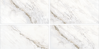 Carrelage en porcelaine vitrifiée Marmeta Ivory Vein 600x1200mm, finition mate, résistant aux taches, antidérapant, résistant au feu, pour murs intérieurs