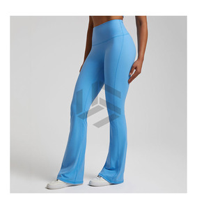 Women's High Waist Fast Drying Yoga <b>Leggings</b> Elastic Waist Closure Skinny Fitness Wear with Solid <b>Pattern</b> for Running - Product Image 1