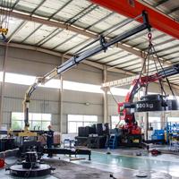 Grue de camion à flèche articulée hydraulique BOB-LIFT de 3,2 tonnes avec télécommande sans fil, hauteur de levage de 7,5 m, pinces optionnelles