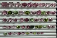 Pierres précieuses de tourmaline multicolores BU GEMS de haute qualité (coupes poire/octogone/brillant rond/ovales) taille libre 1-5 carats Afrique pour