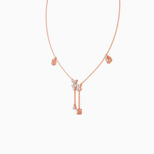 Collier unisexe vintage en or massif 14K plaqué or 18K, avec diamant naturel fantaisie intense taille poire et serti pavé, couleur E - Product Image 2