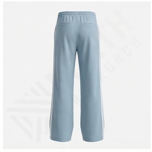 Oem Manufacture Wholesale Street Wear Straight Jogger Pants Popular <b>Brown</b> Color Block <b>Women</b> Plus Size Wide Leg Sweatpants Winter - Product Image 3