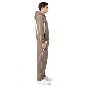 Conjunto Deportivo Premium Extra Grande para Hombre – Sudadera con Cierre y Pantalones Deportivos |   Felpa de Algodón de Alta Densidad (GSM) |   Conjunto de Ropa Urbana - Product Image 4
