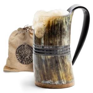 Taza de cuerno para beber de excelente calidad a precio atractivo / Taza de cuerno vikinga de la India - Product Image 3