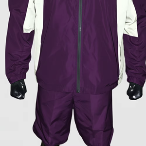 Streetwear Mens Two Piece Windbreaker Short Jacket Set Breathable Windbreaker Jacket Two Piece Windbreaker <b>Tracksuits</b> Men - Product Image 2