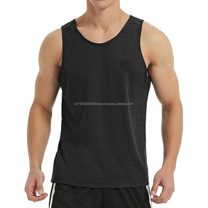 Singlet de sport pour homme en coton de qualité, débardeur pour la remise en forme et la musculation, décontracté, respirant, tissé, motif 3D - Product Image 1