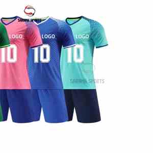 Camiseta de Fútbol Personalizada 100% Poliéster Transpirable para Adultos, Secado Rápido, Impresión de Nombre y Número, Uniforme de Fútbol - Product Image 6