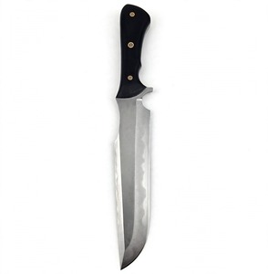 Outil utilitaire d'extérieur artisanal en acier satiné, manche en micarta noir, Hamon Line Display Craft - Product Image 3