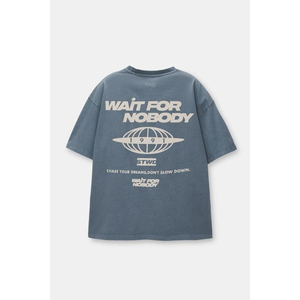 เสื้อยืดโอเวอร์ไซส์ พิมพ์ลายตามสั่ง ไซส์พลัส ระบายอากาศได้ดี เสื้อยืดผู้ชาย ผ้าฝ้าย 100% เนื้อผ้าหนา บริการ OEM ขายส่ง DTF DTG - Product Image 3